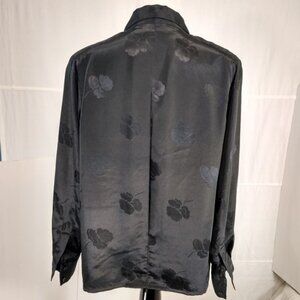 CHIC-CHANGEABLES Black Long Sleeve Blouse Size 14